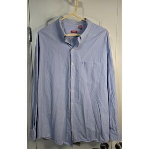 Izod 2XL/2TG/2XG‎ Blue/White Long Sleeve Button Down Shirt